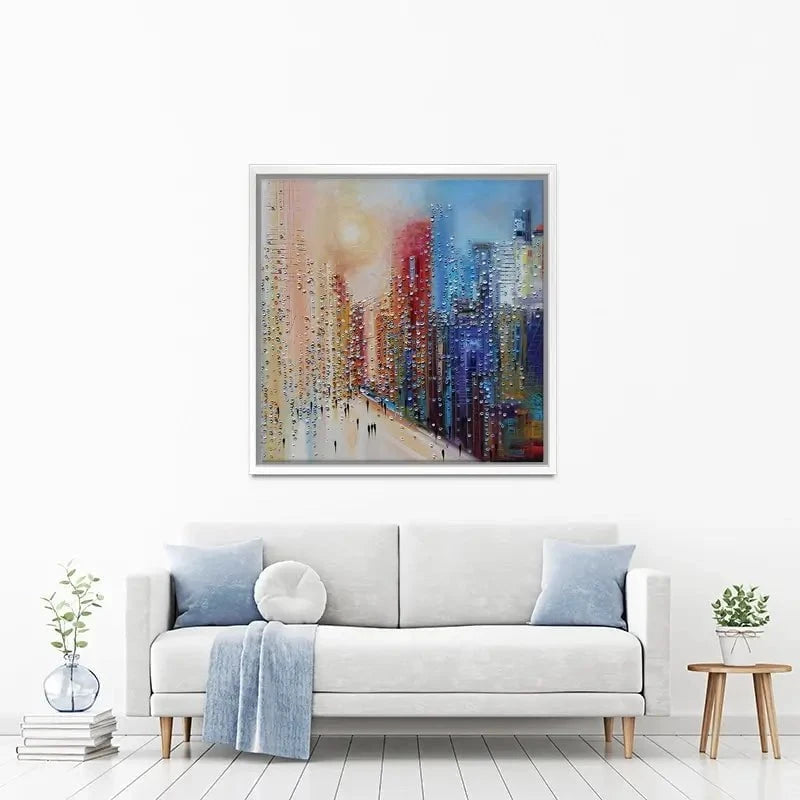 Sunset City Canvas Print Sunset City Canvas Print wall art product Ekaterina Ermilkina