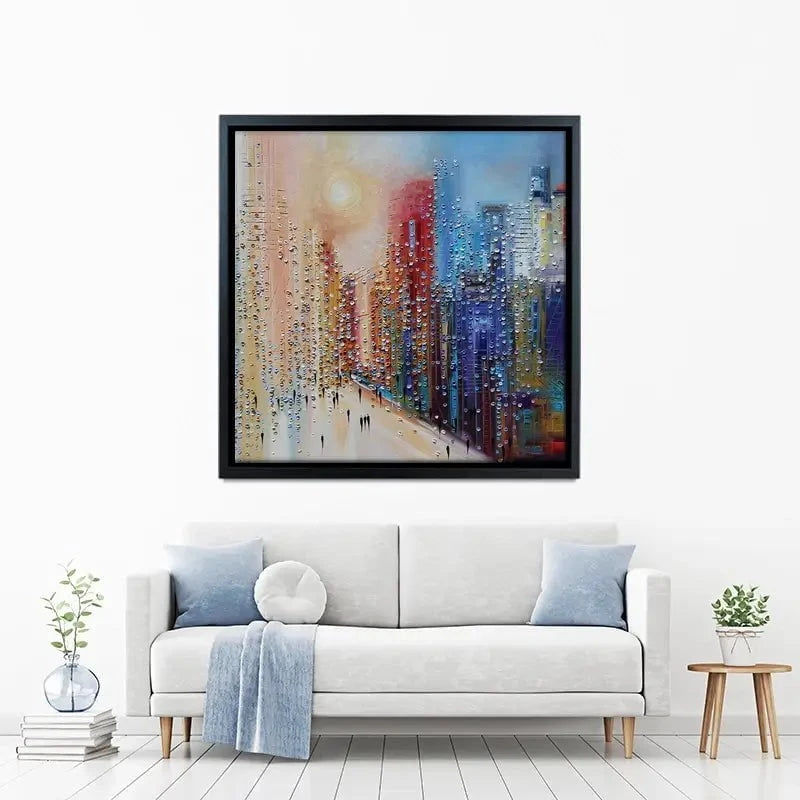 Sunset City Canvas Print Sunset City Canvas Print wall art product Ekaterina Ermilkina