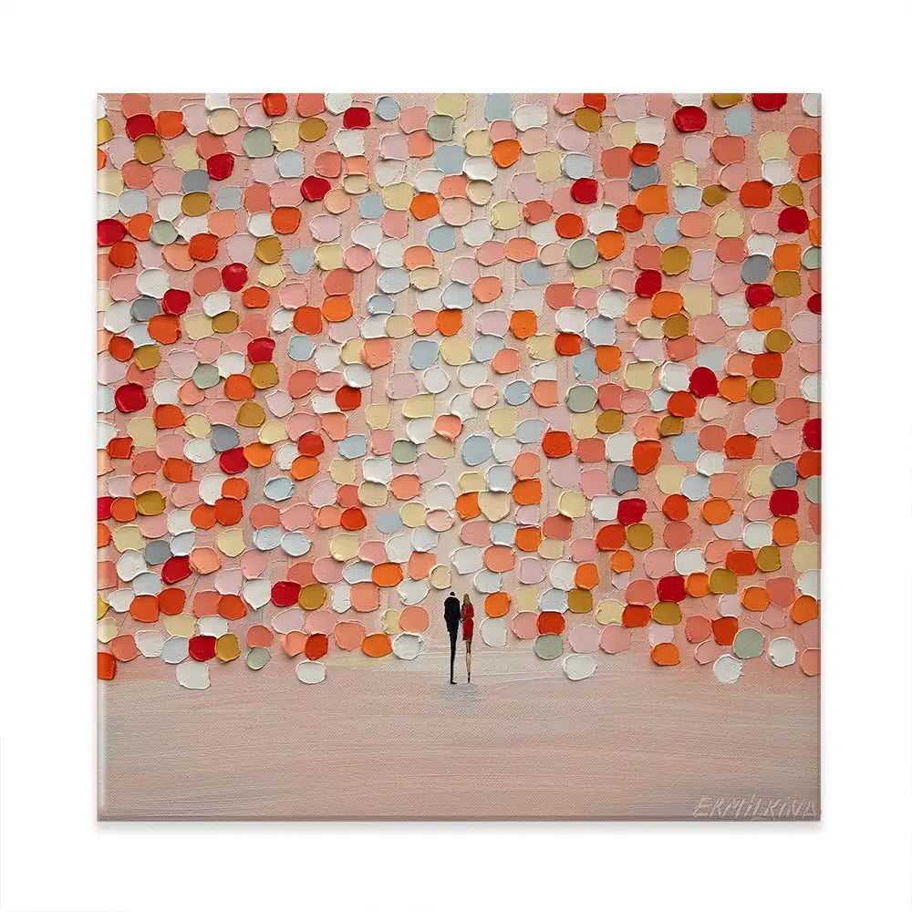 Sunset For Two Square Canvas Print Sunset For Two Square Canvas Print wall art product Ekaterina Ermilkina