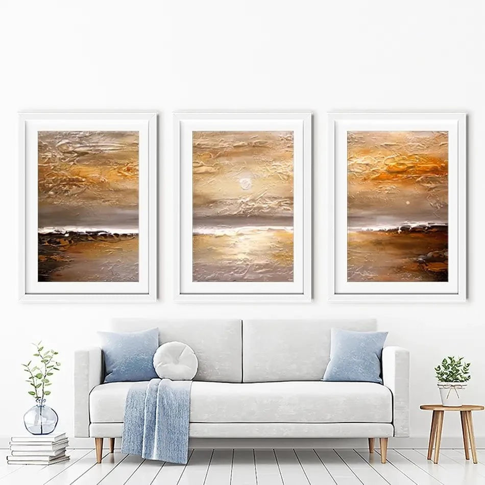 Sunset Framed Art Print Trio Sunset Framed Art Print Trio wall art product Osnat Tzadok