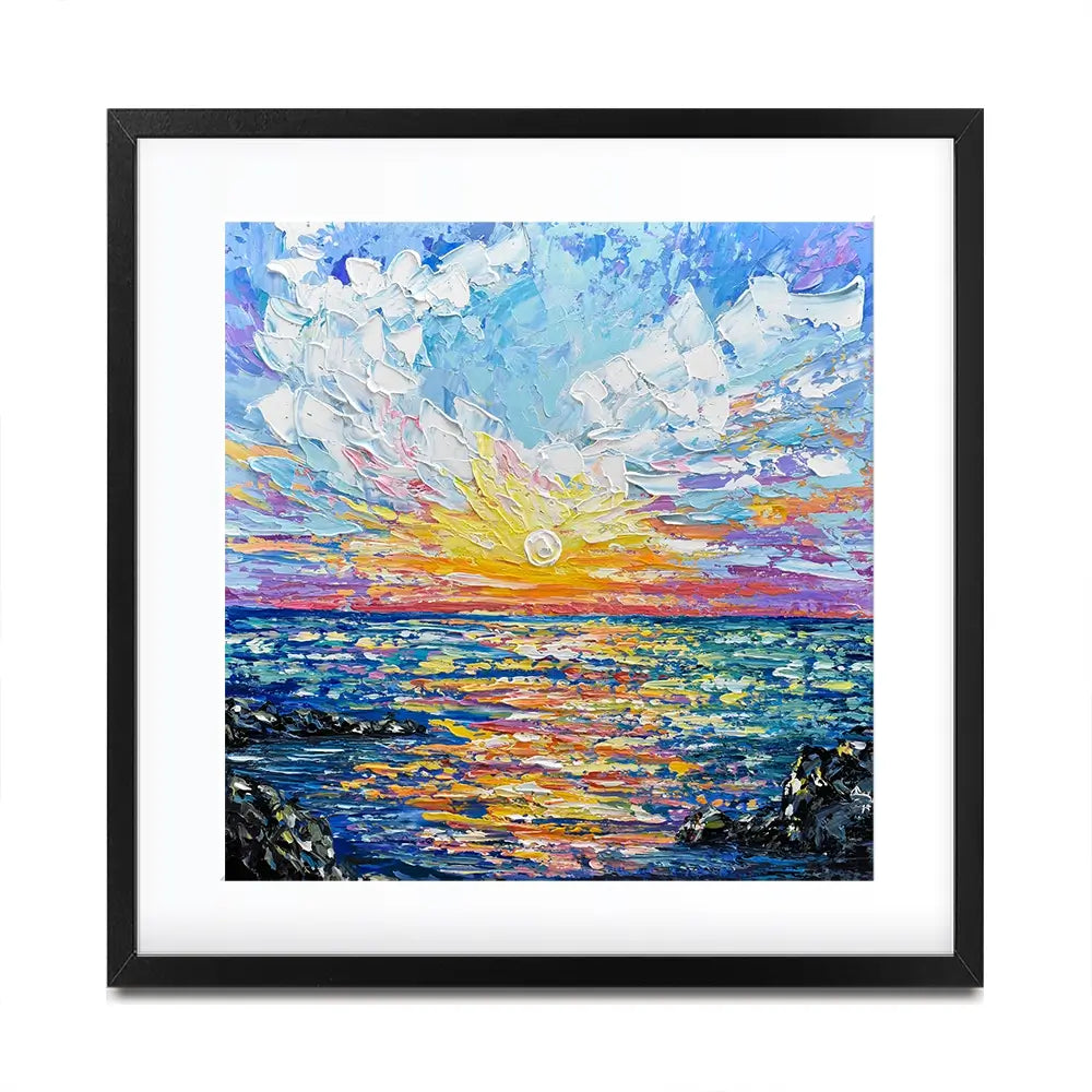 Sunset Gazing Square Framed Art Print Sunset Gazing Square Framed Art Print wall art product Olga Tkachyk