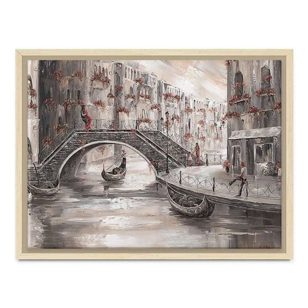Sunset Glow In Venice Canvas Print Sunset Glow In Venice Canvas Print wall art product Isabella Karolewicz