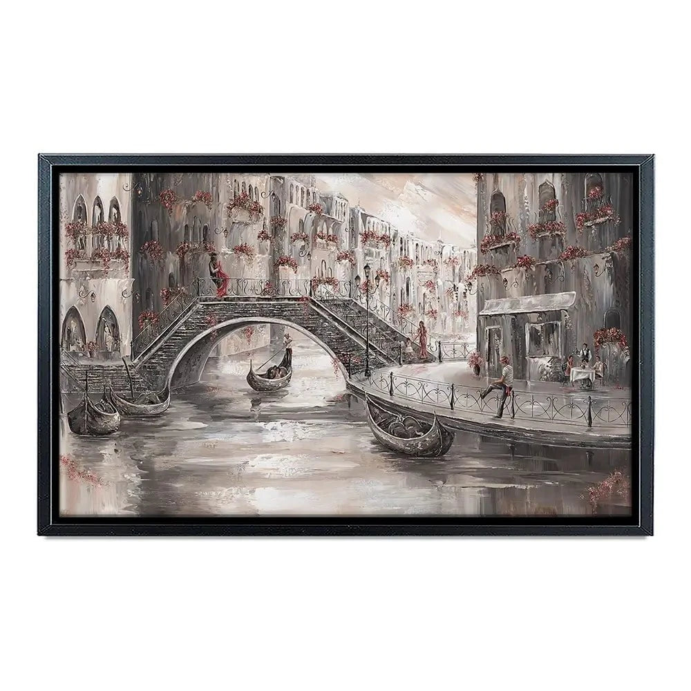 Sunset Glow In Venice Canvas Print Sunset Glow In Venice Canvas Print wall art product Isabella Karolewicz