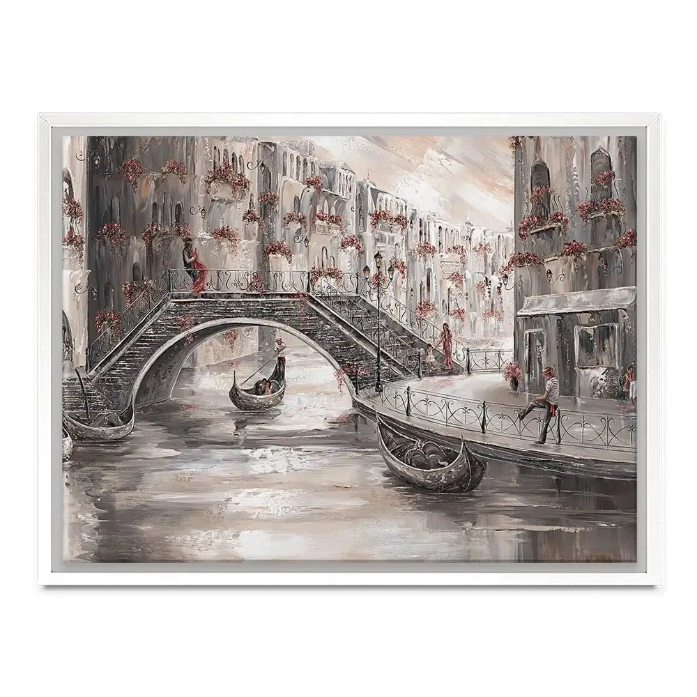 Sunset Glow In Venice Canvas Print Sunset Glow In Venice Canvas Print wall art product Isabella Karolewicz