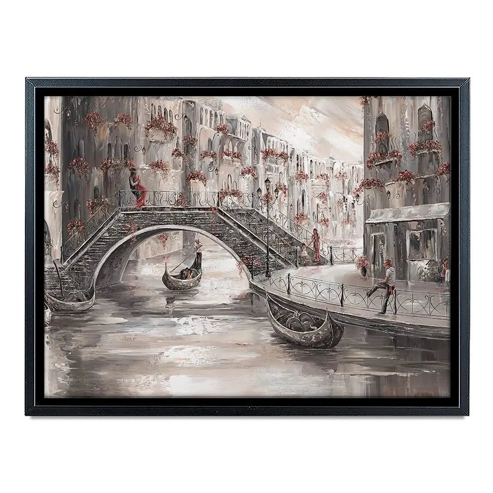 Sunset Glow In Venice Canvas Print Sunset Glow In Venice Canvas Print wall art product Isabella Karolewicz