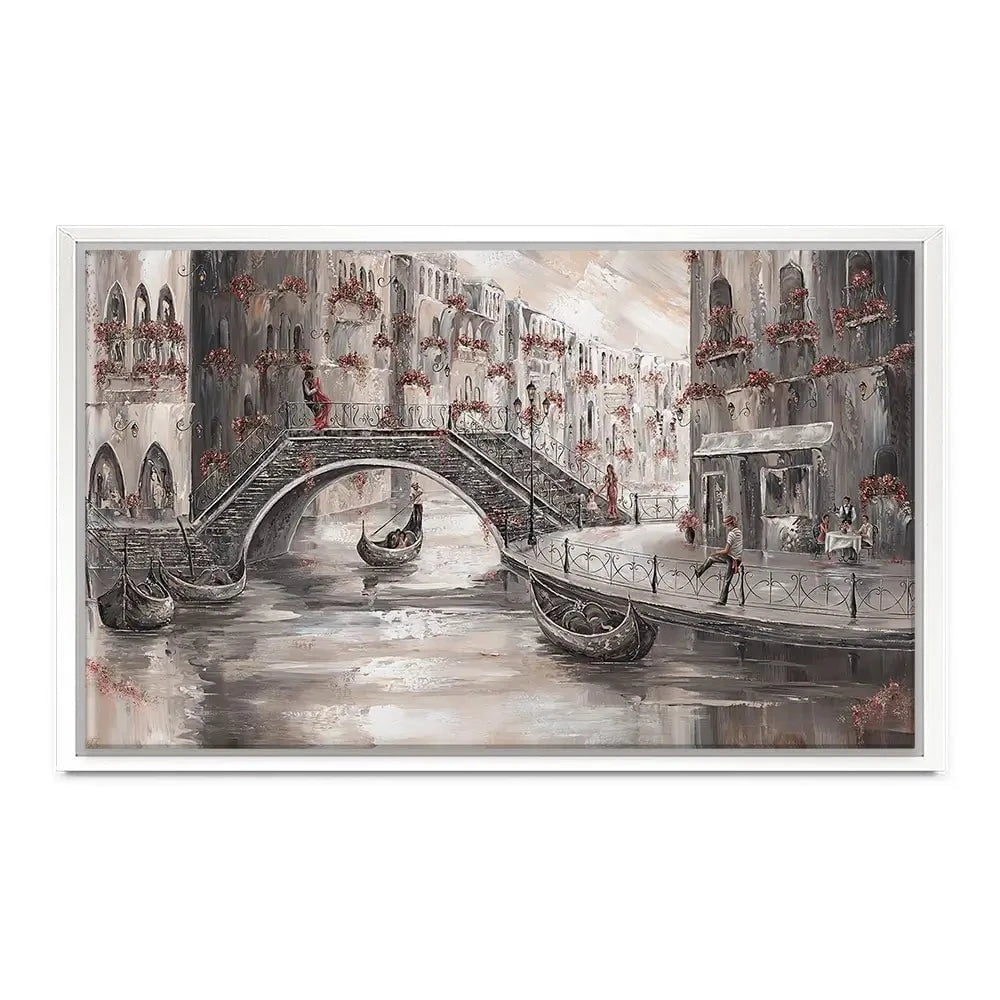 Sunset Glow In Venice Canvas Print Sunset Glow In Venice Canvas Print wall art product Isabella Karolewicz