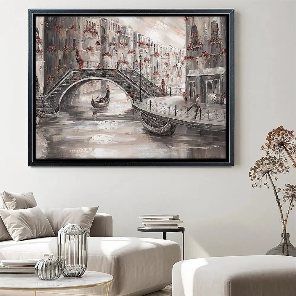 Sunset Glow In Venice Canvas Print Sunset Glow In Venice Canvas Print wall art product Isabella Karolewicz