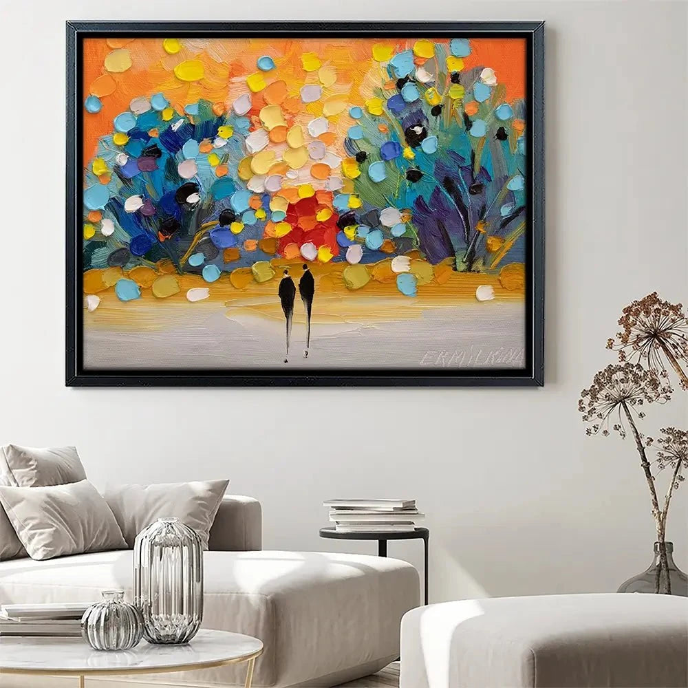 Sunset In The Park Canvas Print Sunset In The Park Canvas Print wall art product Ekaterina Ermilkina