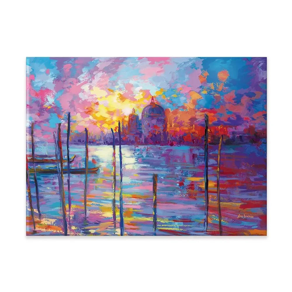 Sunset In Venice Canvas Print Sunset In Venice Canvas Print wall art product Leon Devenice