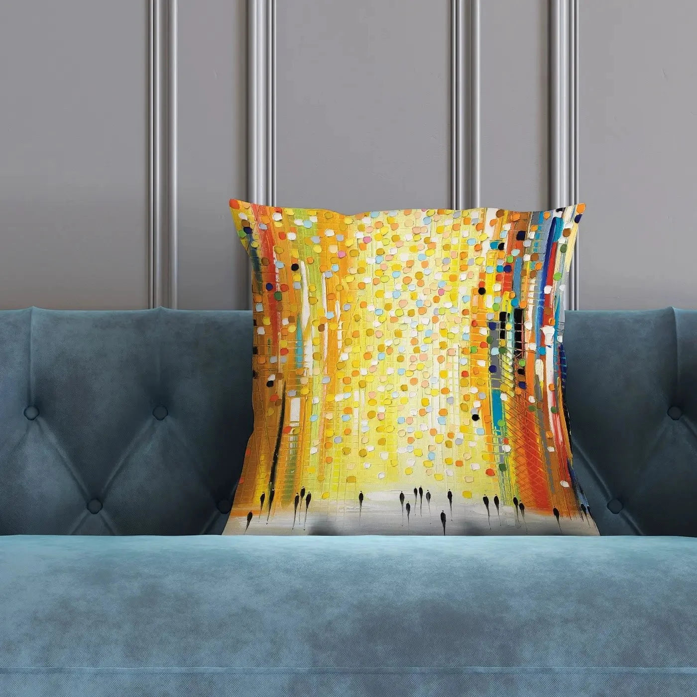 Sunset Lights Cushion Sunset Lights Cushion wall art product Ekaterina Ermilkina