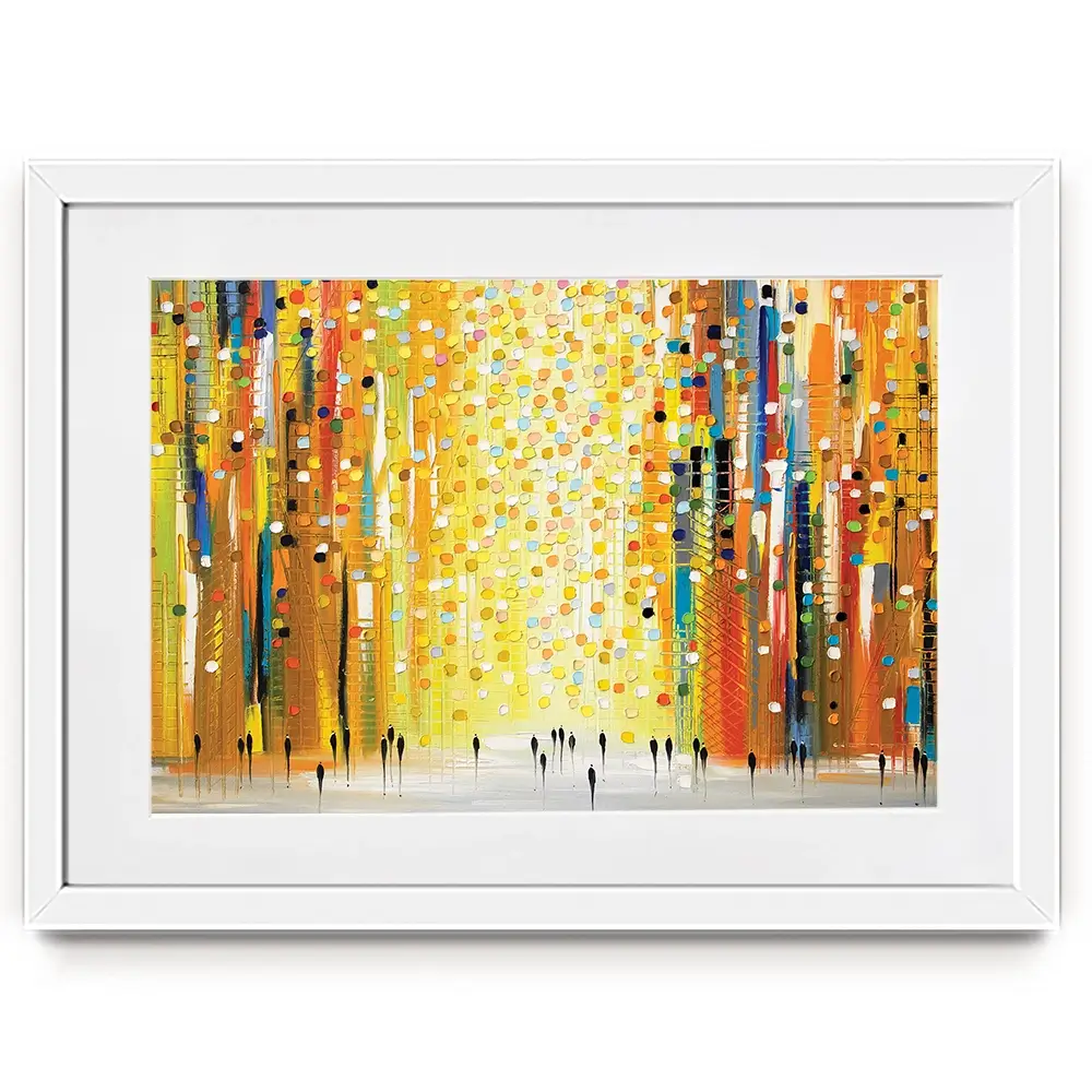 Sunset Lights Framed Art Print Sunset Lights Framed Art Print wall art product Ekaterina Ermilkina