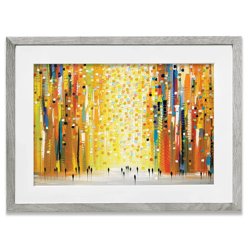 Sunset Lights Framed Art Print Sunset Lights Framed Art Print wall art product Ekaterina Ermilkina