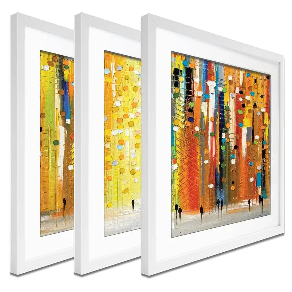 Sunset Lights Framed Art Print Trio Sunset Lights Framed Art Print Trio wall art product Ekaterina Ermilkina