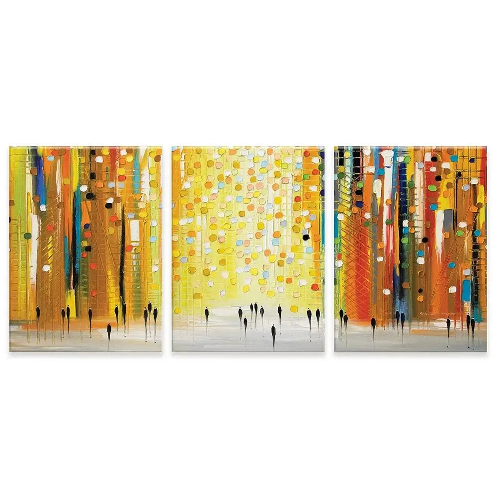 Sunset Lights Trio Canvas Print Sunset Lights Trio Canvas Print wall art product Ekaterina Ermilkina