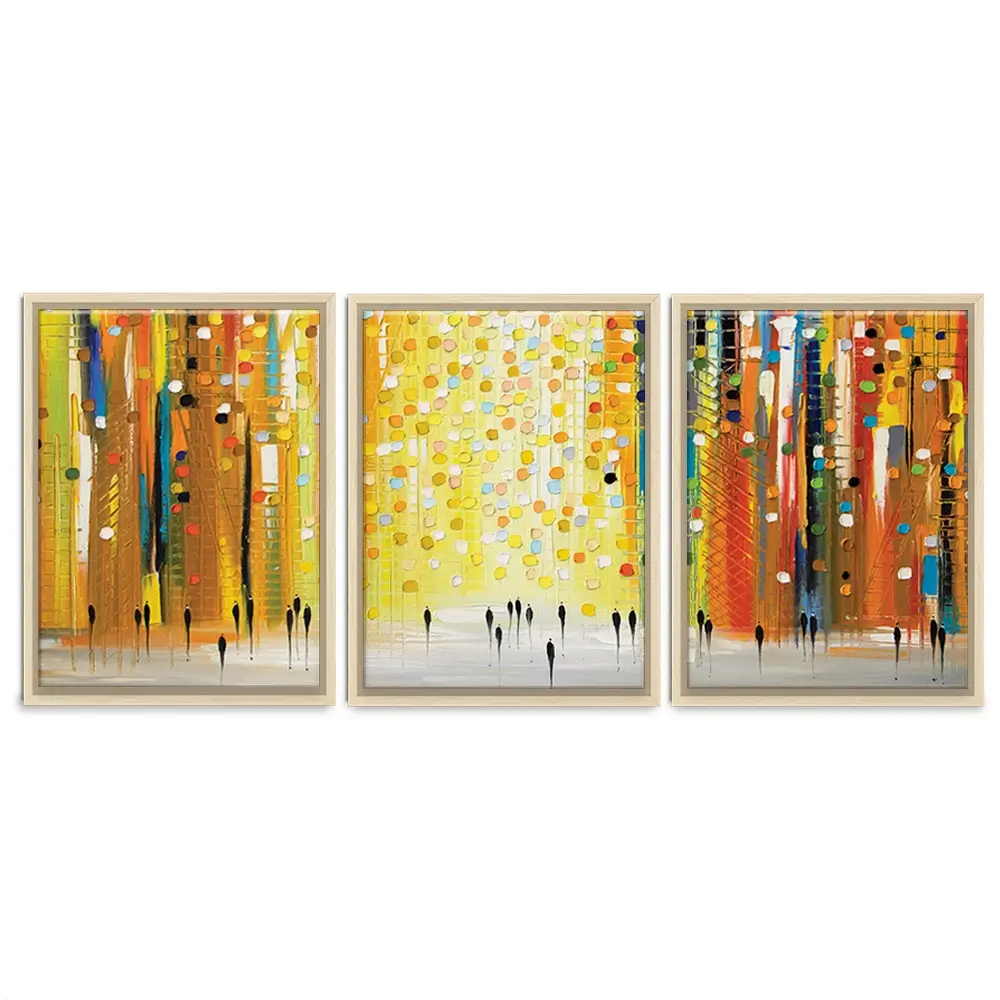 Sunset Lights Trio Canvas Print Sunset Lights Trio Canvas Print wall art product Ekaterina Ermilkina