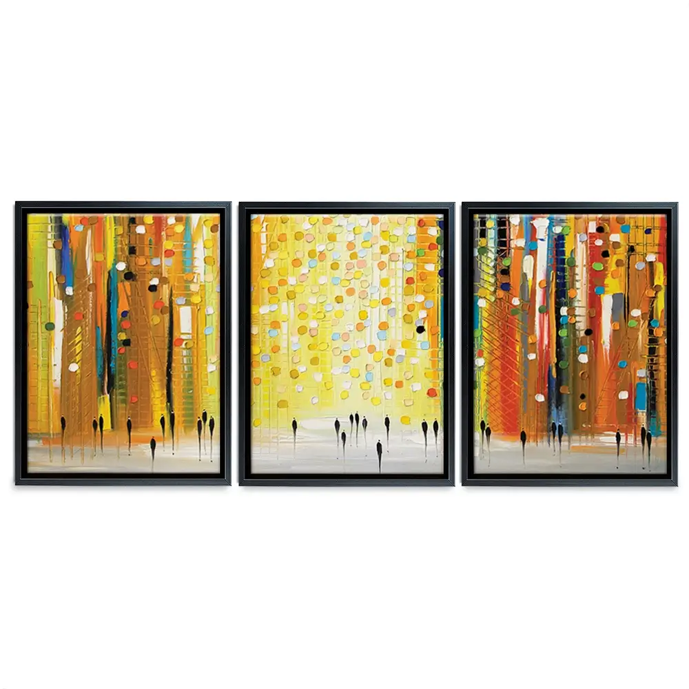 Sunset Lights Trio Canvas Print Sunset Lights Trio Canvas Print wall art product Ekaterina Ermilkina