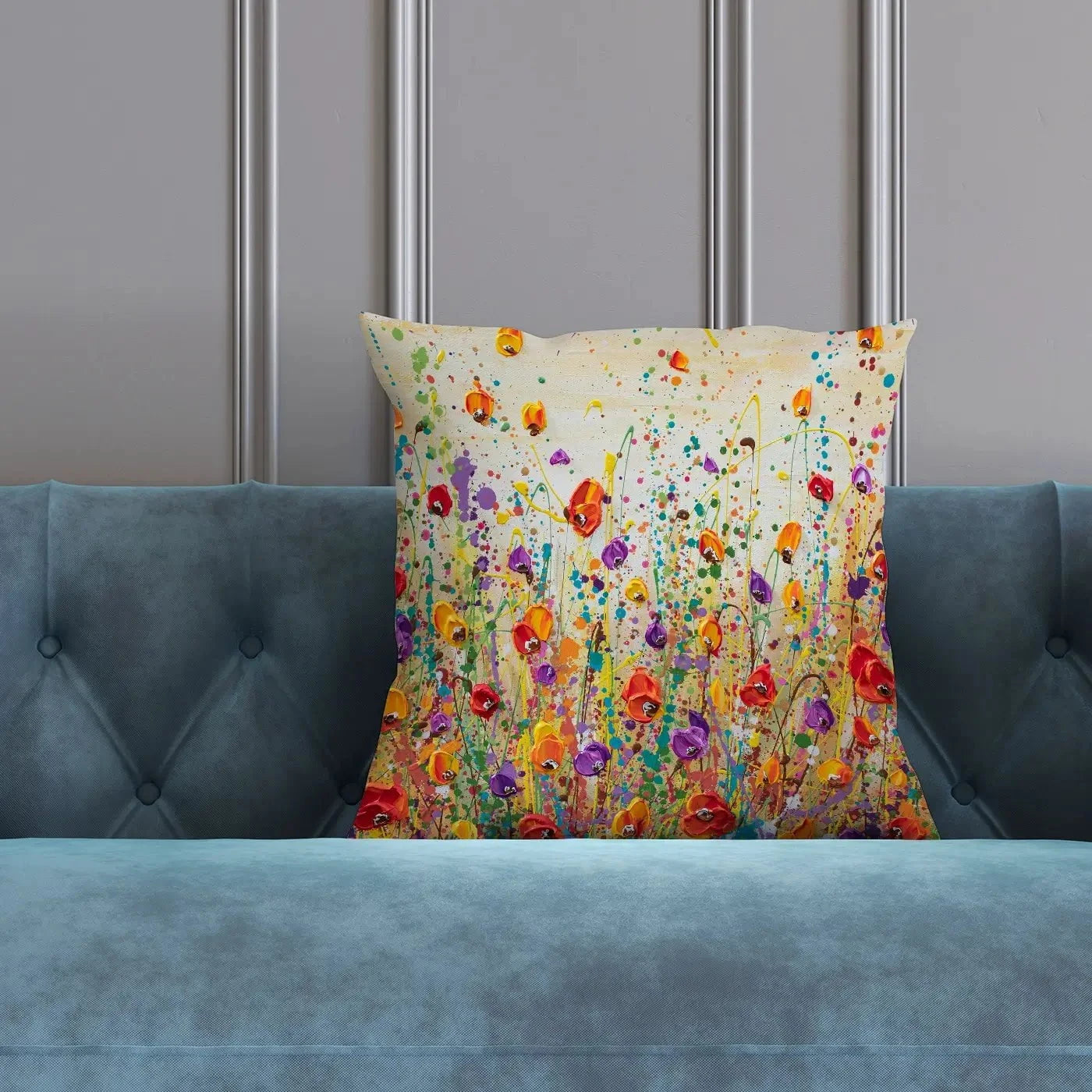 Sunset Meadow Cushion Sunset Meadow Cushion wall art product Olga Tkachyk