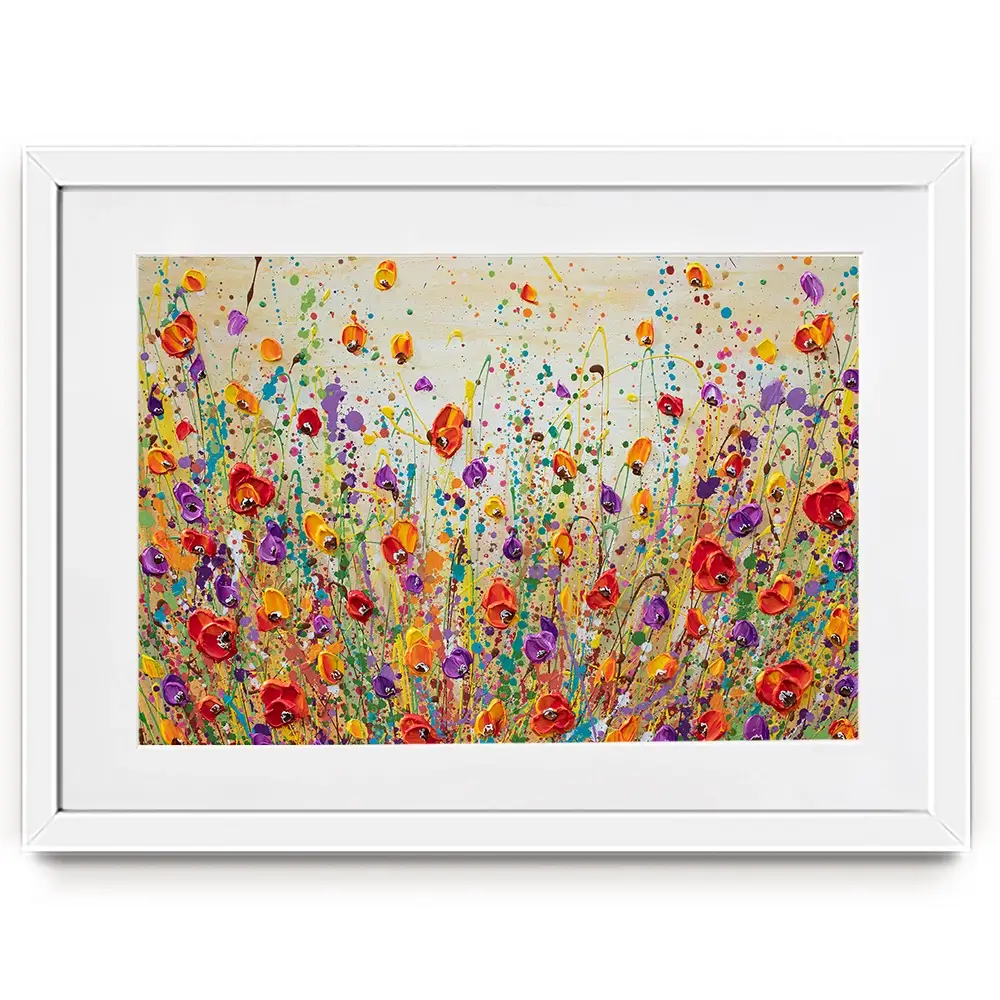 Sunset Meadow Framed Art Print Sunset Meadow Framed Art Print wall art product Olga Tkachyk