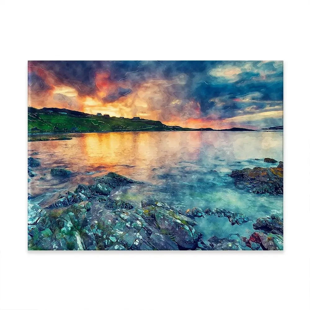 Sunset Over The Bay Canvas Print Sunset Over The Bay Canvas Print wall art product Helen Hotson / Shutterstock