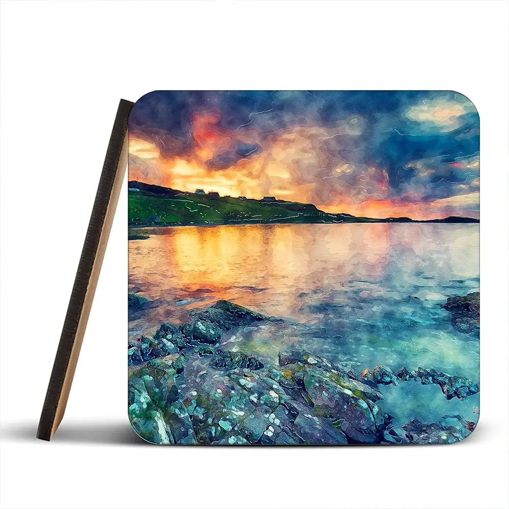 Sunset Over The Bay Coaster Set Sunset Over The Bay Coaster Set wall art product Helen Hotson / Shutterstock
