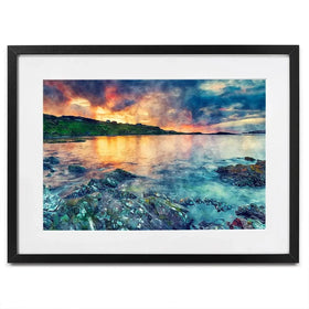 Sunset Over The Bay Framed Art Print Sunset Over The Bay Framed Art Print wall art product Helen Hotson / Shutterstock