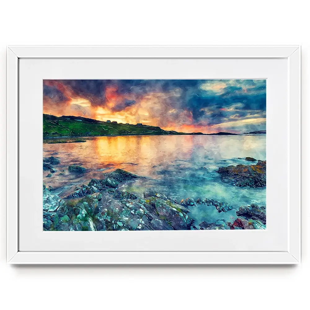Sunset Over The Bay Framed Art Print Sunset Over The Bay Framed Art Print wall art product Helen Hotson / Shutterstock
