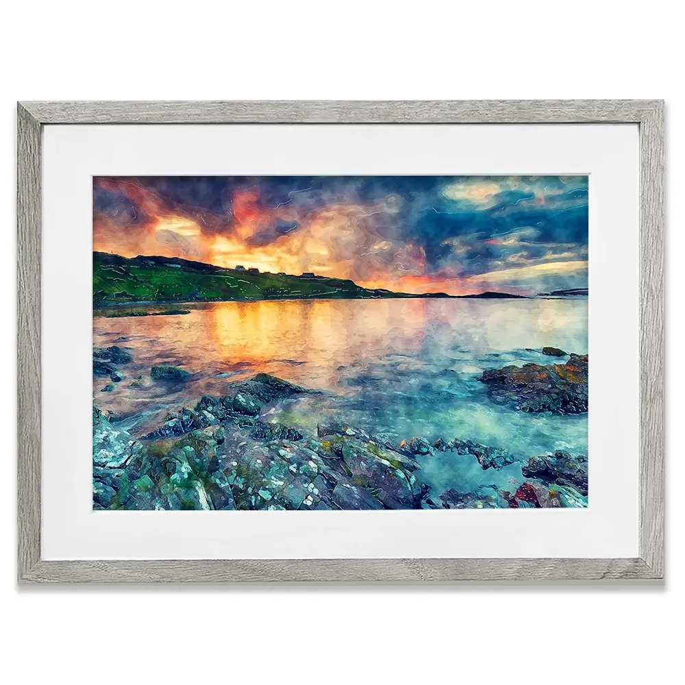 Sunset Over The Bay Framed Art Print Sunset Over The Bay Framed Art Print wall art product Helen Hotson / Shutterstock