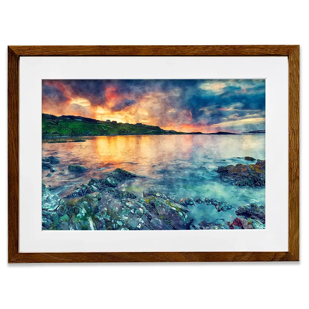 Sunset Over The Bay Framed Art Print Sunset Over The Bay Framed Art Print wall art product Helen Hotson / Shutterstock