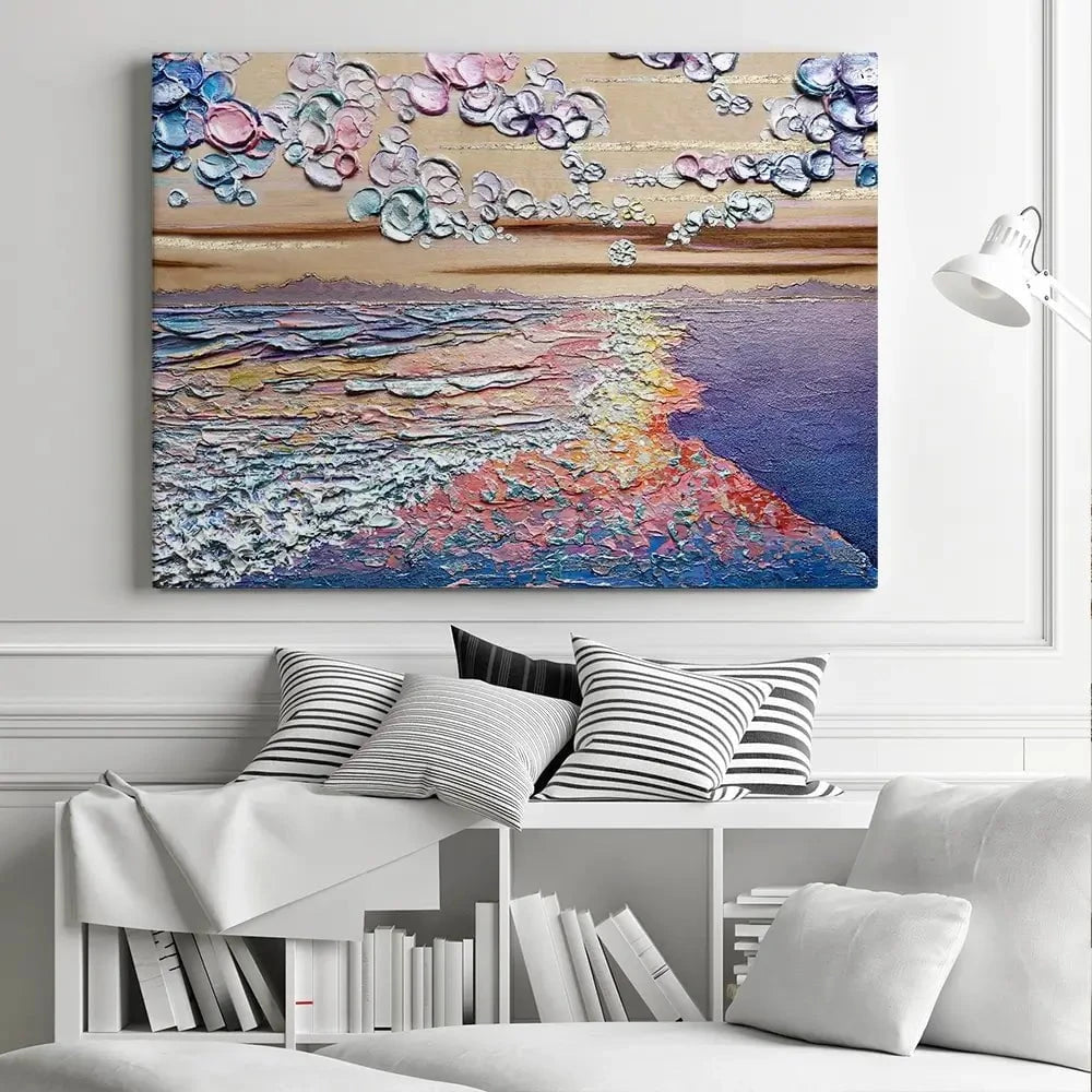Sunset Sorbet Canvas Print Sunset Sorbet Canvas Print wall art product Nada Khatib