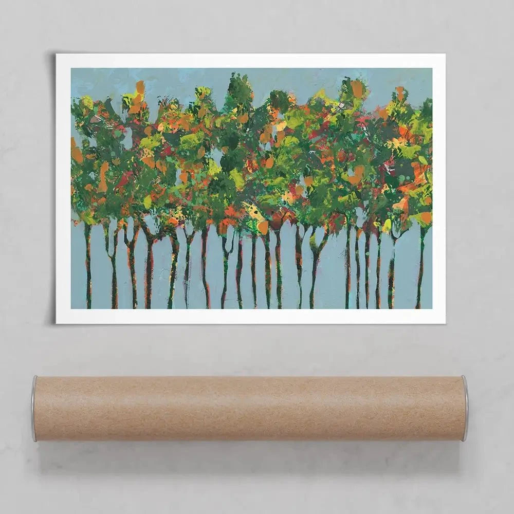 Sunset Trees Art Print Sunset Trees Art Print wall art product Regina Moore