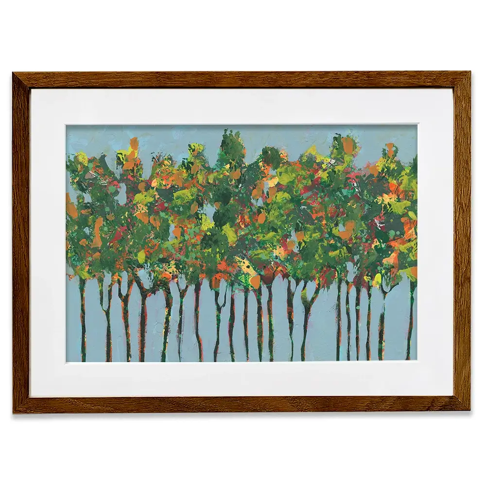 Sunset Trees Framed Art Print Sunset Trees Framed Art Print wall art product Regina Moore