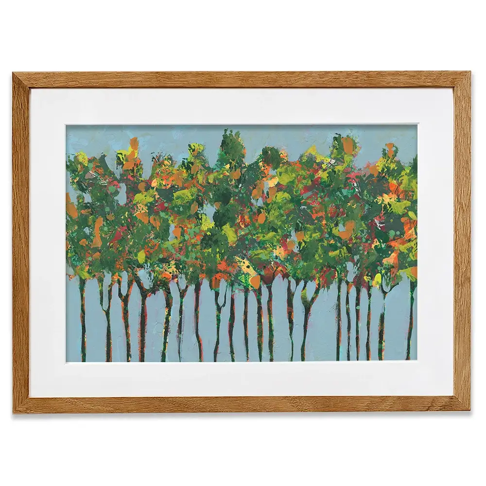 Sunset Trees Framed Art Print Sunset Trees Framed Art Print wall art product Regina Moore