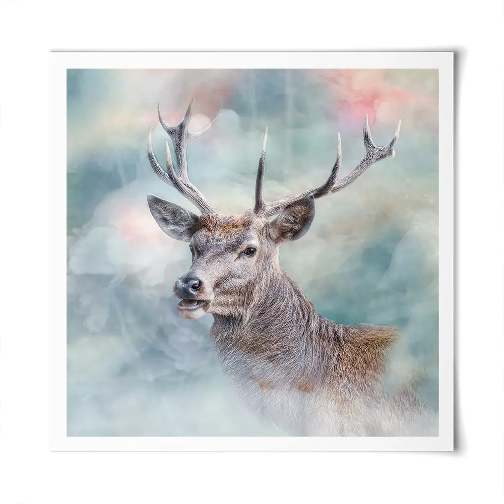 Surreal Stag Square Art Print Surreal Stag Square Art Print wall art product jack53 / Shutterstock