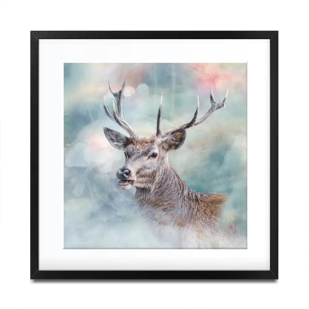 Surreal Stag Square Framed Art Print Surreal Stag Square Framed Art Print wall art product jack53 / Shutterstock
