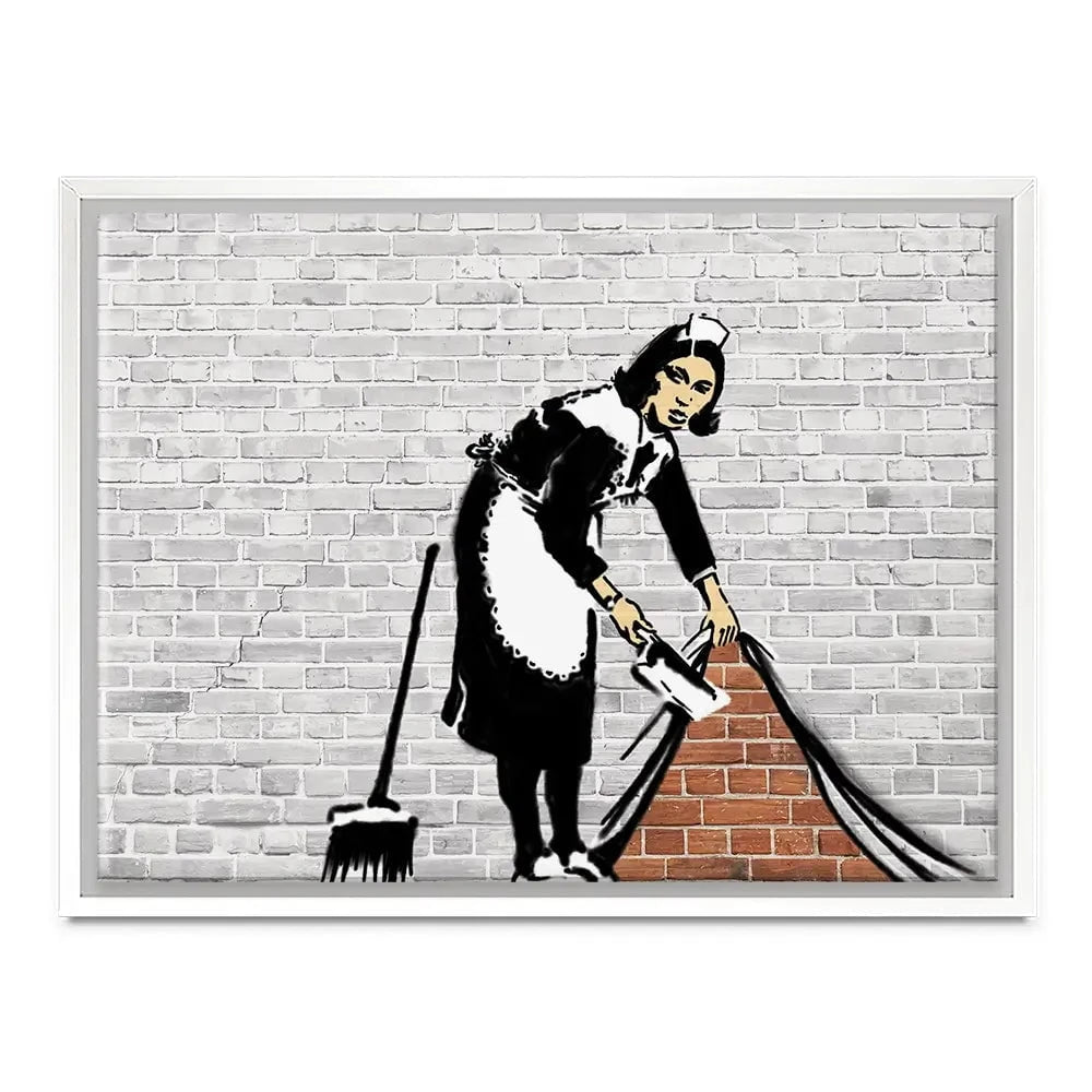Sweep It Under The Carpet Canvas Print Sweep It Under The Carpet Canvas Print wall art product Banksy