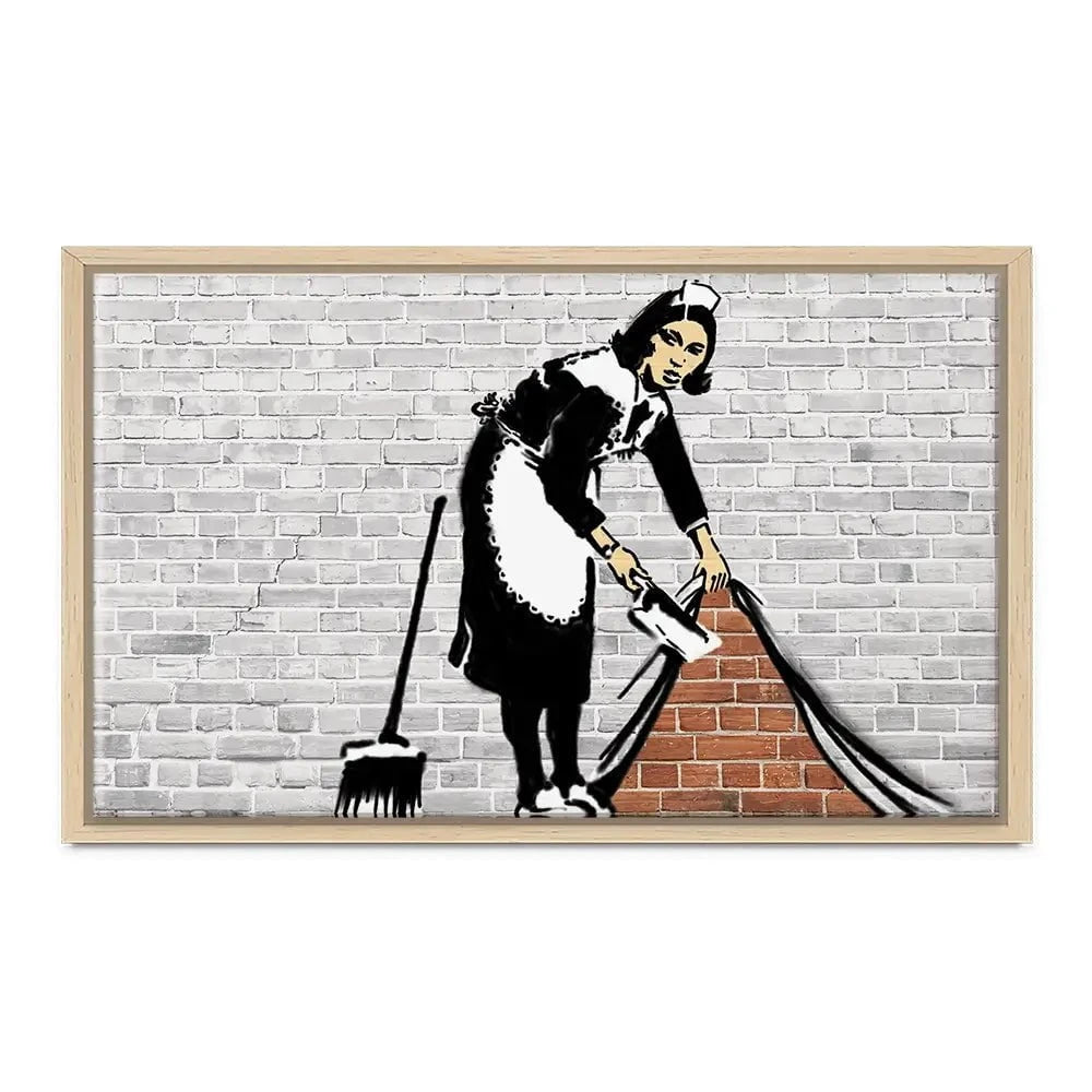 Sweep It Under The Carpet Canvas Print Sweep It Under The Carpet Canvas Print wall art product Banksy