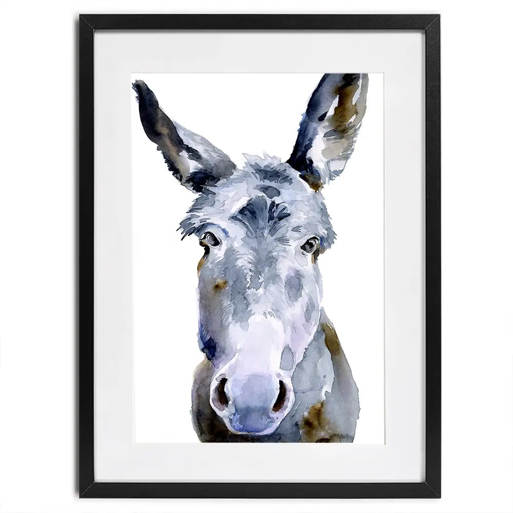 Sweet Donkey Framed Art Print Sweet Donkey Framed Art Print wall art product Jennifer Paxton Parker