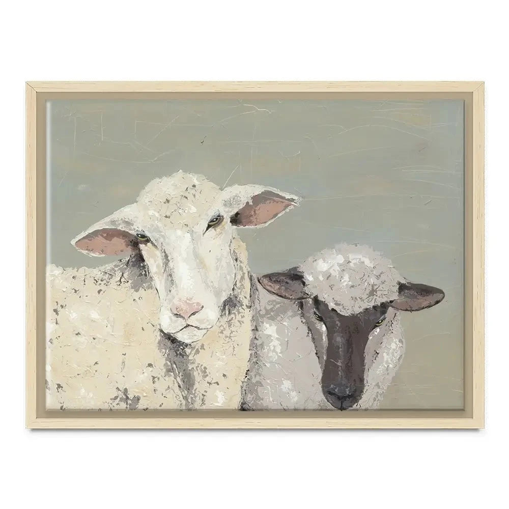 Sweet Lambs Canvas Print Sweet Lambs Canvas Print wall art product Jade Reynolds