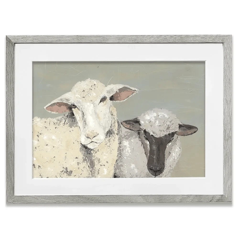 Sweet Lambs Framed Art Print Sweet Lambs Framed Art Print wall art product Jade Reynolds