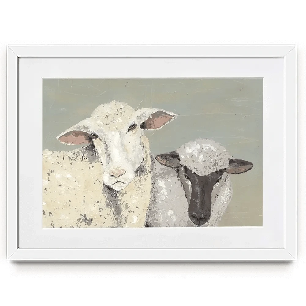 Sweet Lambs Framed Art Print Sweet Lambs Framed Art Print wall art product Jade Reynolds