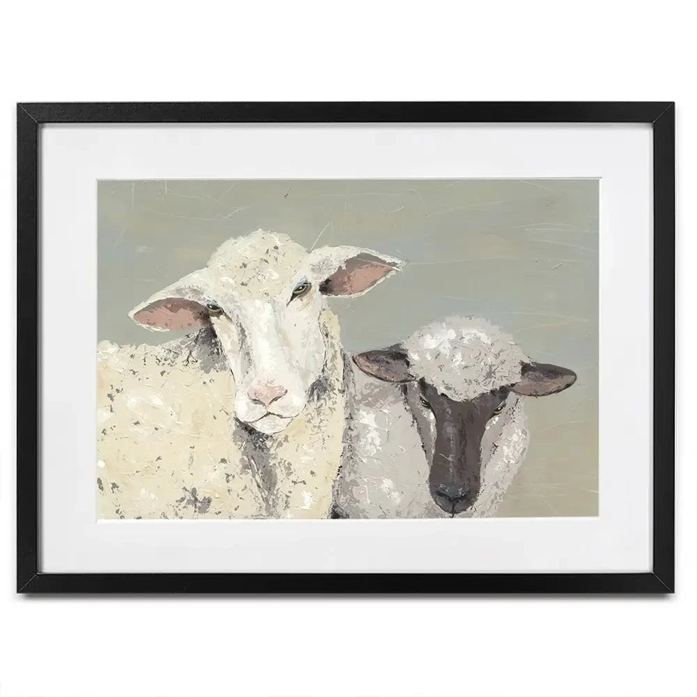 Sweet Lambs Framed Art Print Sweet Lambs Framed Art Print wall art product Jade Reynolds