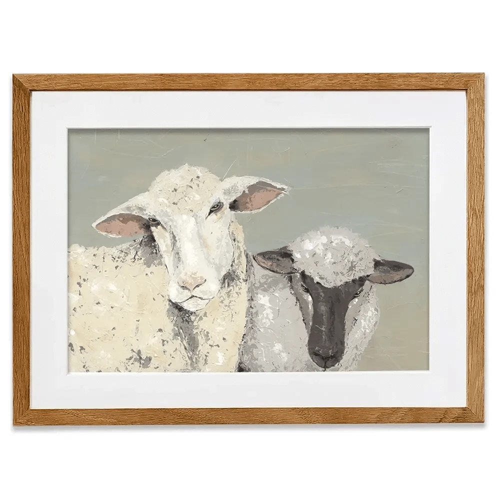 Sweet Lambs Framed Art Print Sweet Lambs Framed Art Print wall art product Jade Reynolds