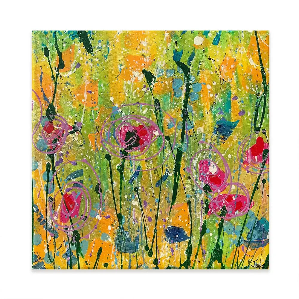 Sweetness And Light Square Canvas Print Sweetness And Light Square Canvas Print wall art product Jane Brookshaw