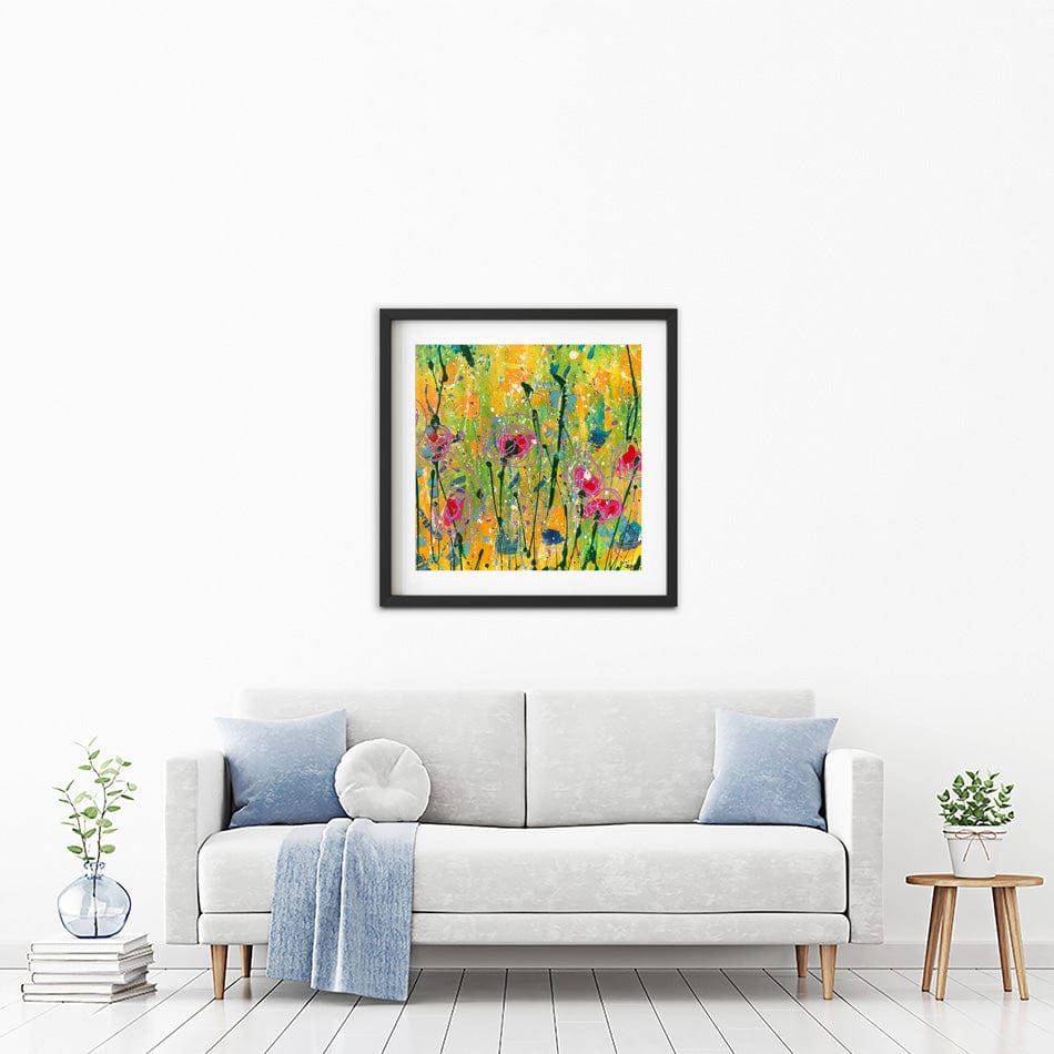 Sweetness And Light Square Framed Art Print wall art product Jane Brookshaw