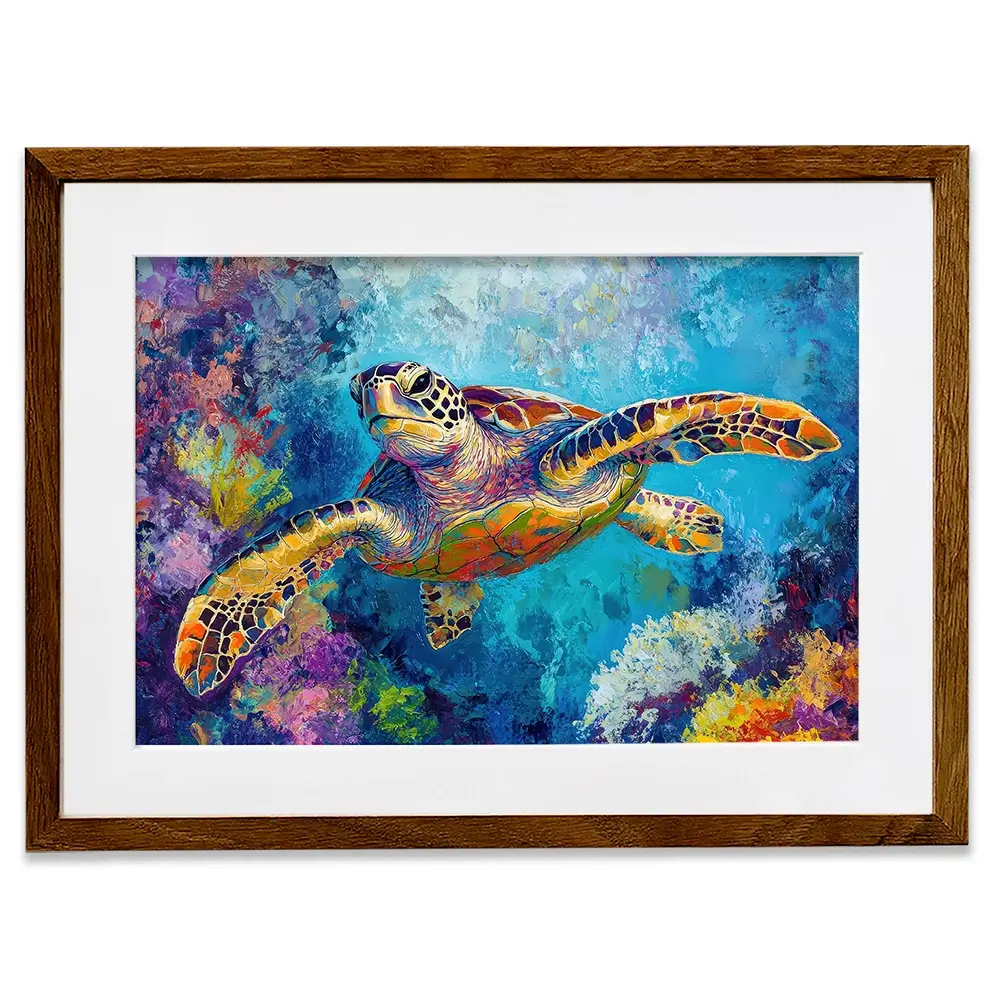 Swimming In Colour 2 Framed Art Print Swimming In Colour 2 Framed Art Print wall art product Petals Prints Design - Independent