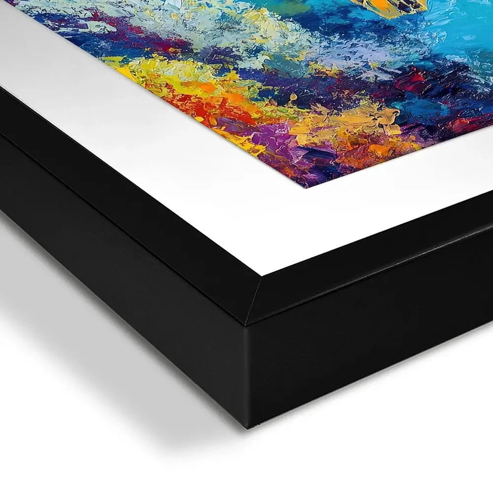 Swimming In Colour 2 Framed Art Print Swimming In Colour 2 Framed Art Print wall art product Petals Prints Design - Independent