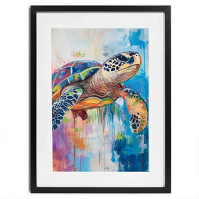 Swimming In Colour Framed Art Print Swimming In Colour Framed Art Print wall art product Franklyn Gregory - Independent