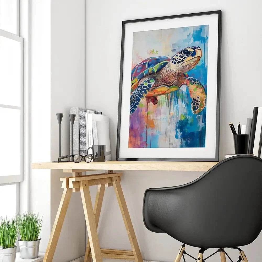 Swimming In Colour Framed Art Print Swimming In Colour Framed Art Print wall art product Franklyn Gregory - Independent