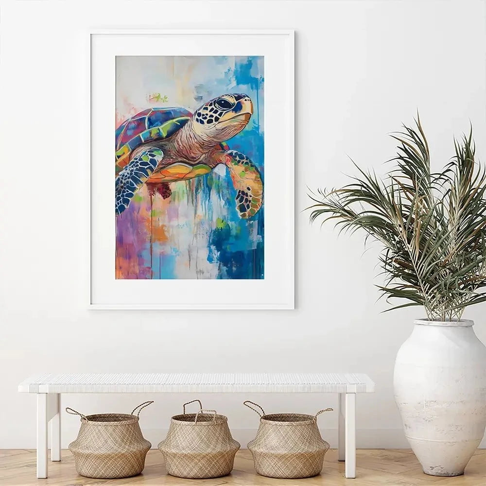 Swimming In Colour Framed Art Print Swimming In Colour Framed Art Print wall art product Franklyn Gregory - Independent