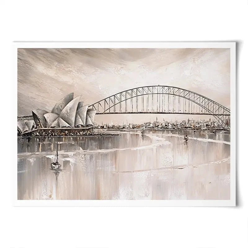Sydney Skyline Art Print Sydney Skyline Art Print wall art product Isabella Karolewicz